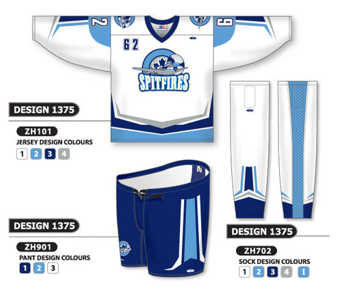 Athletic Knit Custom Sublimated Hockey Uniform Design 1375 (ZH101S-1375)