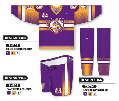 Athletic Knit Custom Sublimated Hockey Uniform Design 1366 (ZH102S-1366)