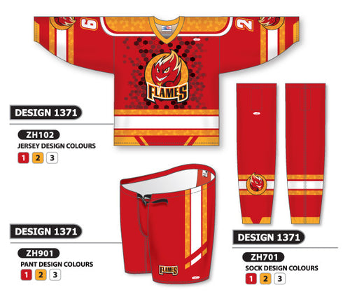Athletic Knit Custom Sublimated Hockey Uniform Design 1371 (ZH102S-1371)