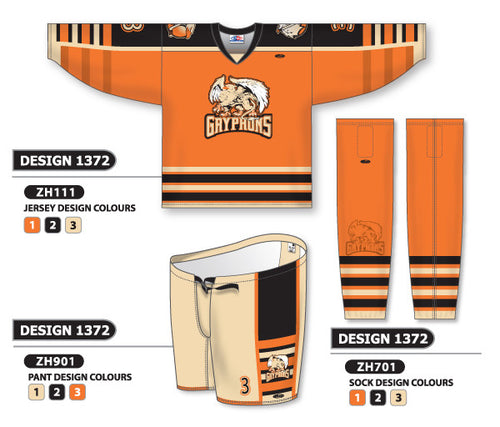 Athletic Knit Custom Sublimated Hockey Uniform Design 1372 (ZH111S-1372)