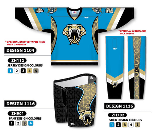 Athletic Knit Custom Sublimated Hockey Uniform Design 1104 (ZH112S-1104)