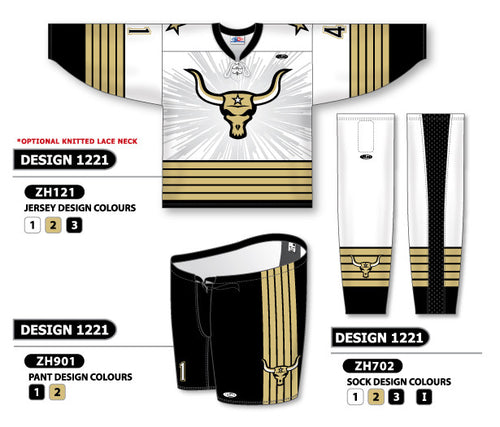 Athletic Knit Custom Sublimated Hockey Uniform Design 1221 (ZH121S-1221)
