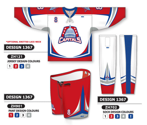 Athletic Knit Custom Sublimated Hockey Uniform Design 1367 (ZH121S-1367)