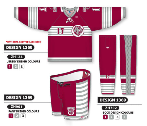Athletic Knit Custom Sublimated Hockey Uniform Design 1369 (ZH124S-1369)