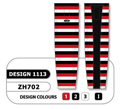 Athletic Knit Custom Sublimated Hockey Sock Design 1113 (ZH702-1113)