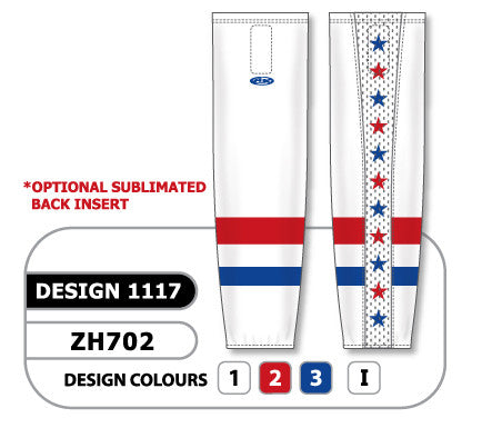 Athletic Knit Custom Sublimated Hockey Sock Design 1117 (ZH702-1117)