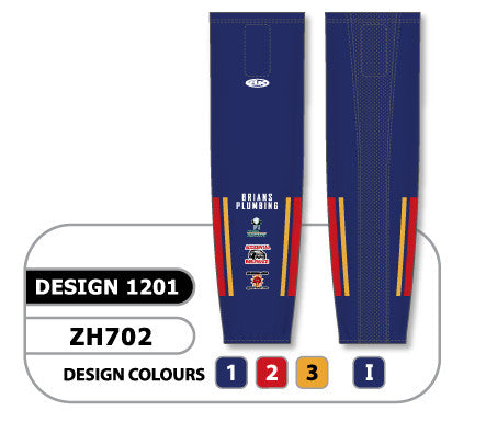 Athletic Knit Custom Sublimated Hockey Sock Design 1201 (ZH702-1201)