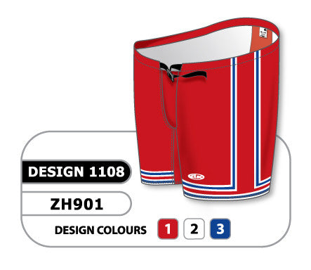 Athletic Knit Custom Sublimated Hockey Pant Shell Design 1108 (ZH901-1108)