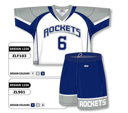 Athletic Knit Custom Sublimated Lacrosse Uniform Set Design 1226 (ZLFS103-1226)