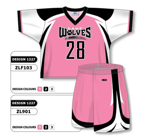 Athletic Knit Custom Sublimated Lacrosse Uniform Set Design 1227 (ZLFS103-1227)