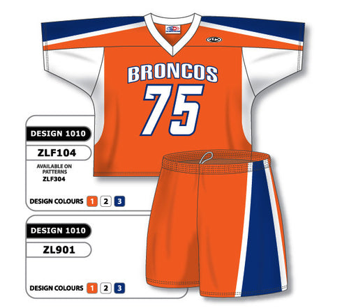 Athletic Knit Custom Sublimated Lacrosse Uniform Set Design 1010 (ZLFS104-1010)