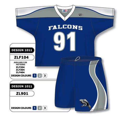 Athletic Knit Custom Sublimated Lacrosse Uniform Set Design 1011 (ZLFS104-1011)