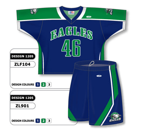 Athletic Knit Custom Sublimated Lacrosse Uniform Set Design 1205 (ZLFS104-1205)