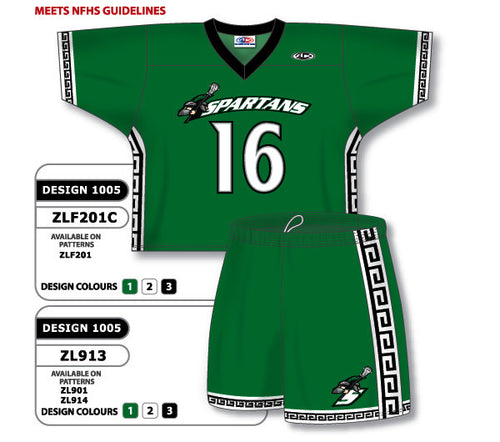 Athletic Knit Custom Sublimated Lacrosse Uniform Set Design 1005 (ZLFS201-1005)