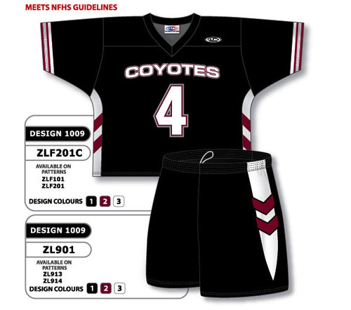 Athletic Knit Custom Sublimated Lacrosse Uniform Set Design 1009 (ZLFS201-1009)