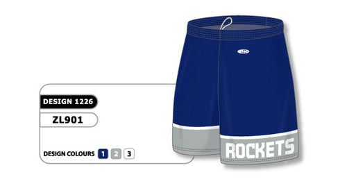 Athletic Knit Custom Sublimated Lacrosse Short Design 1226 (ZLS901-1226)