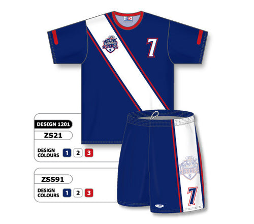 Athletic Knit Custom Sublimated Soccer Uniform Set Design 1201 (ZS21S-1201)