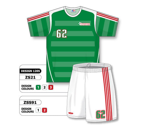 Athletic Knit Custom Sublimated Soccer Uniform Set Design 1205 (ZS21S-1205)