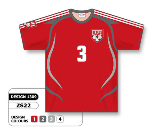 Athletic Knit Custom Sublimated Soccer Jersey Design 1309 (ZS22-1309)