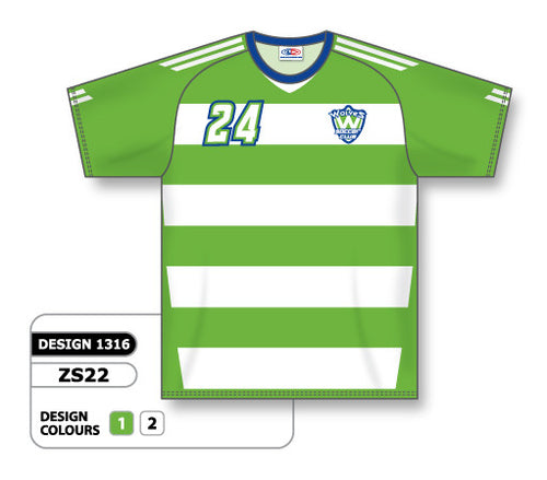 Athletic Knit Custom Sublimated Soccer Jersey Design 1316 (ZS22-1316)