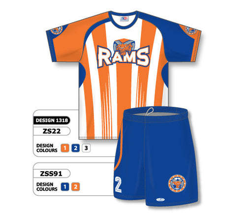 Athletic Knit Custom Sublimated Soccer Uniform Set Design 1318 (ZS22S-1318)
