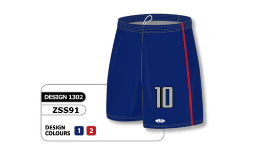 Athletic Knit Custom Sublimated Soccer Short Design 1302 (ZSS91-1302)